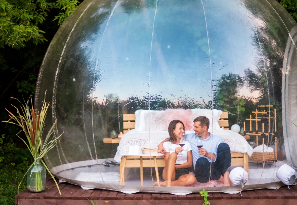 inflatable clear bubble camping tent